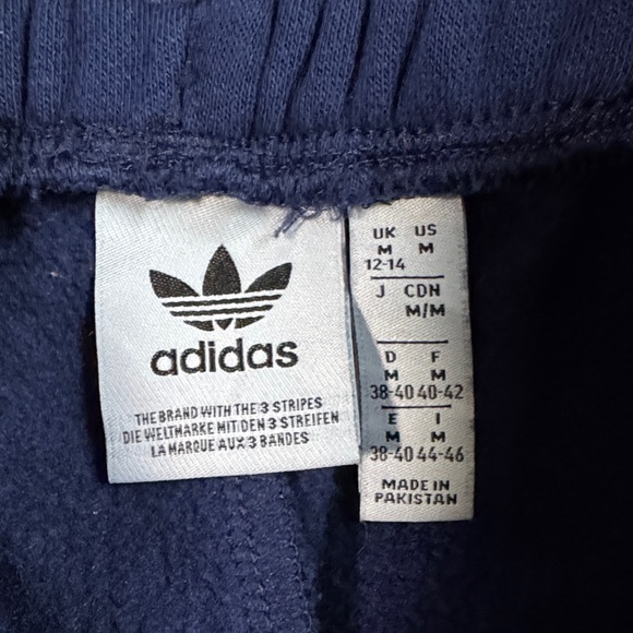 Adidas Adicolor Essentials Fleece Joggers Sweatpants Navy Men’s M - Picture 8 of 12